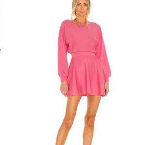Alice + Olivia Murray Fit and Flare Mini Dress in Pink